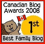 Best Family Blog First Place